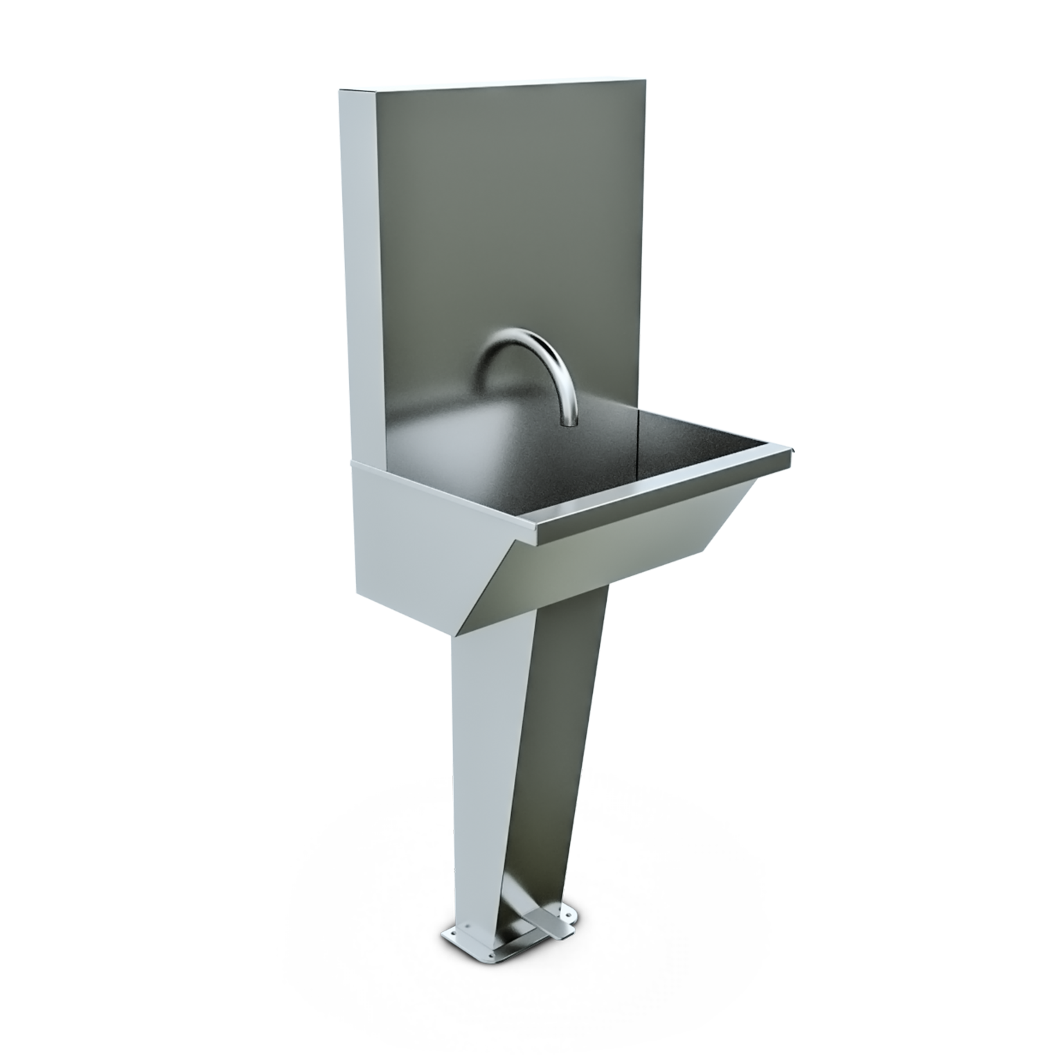 Hijyen Aksesuarı - AISI 304 Tekli Lavabo Pedallı